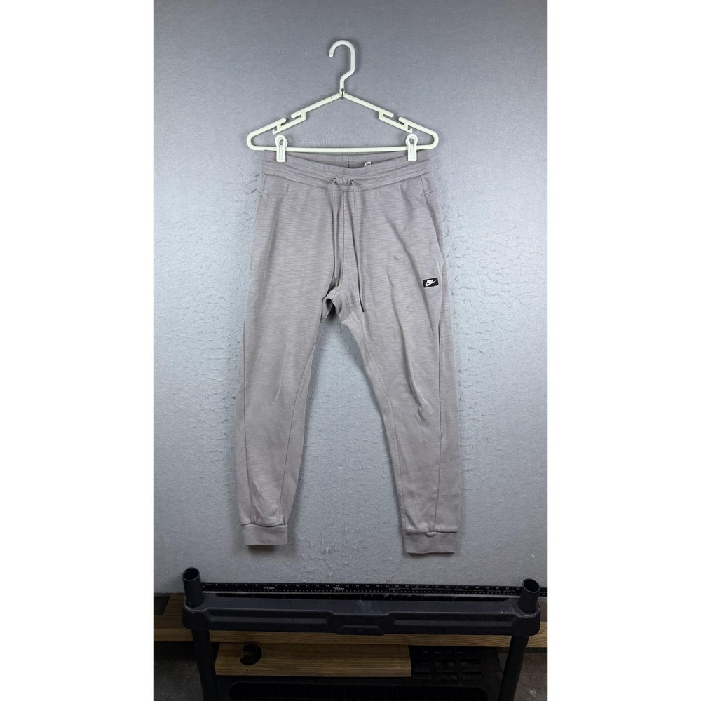 Nike Pants Mens Medium Gray Joggers Sweatpants‎ Tapered Cuffed Logo Athletic